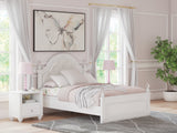 Kozlani White Full Upholstered Panel Bed by Ashley at Eve Furniture