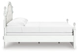 Kozlani White Full Upholstered Panel Bed by Ashley at Eve Furniture