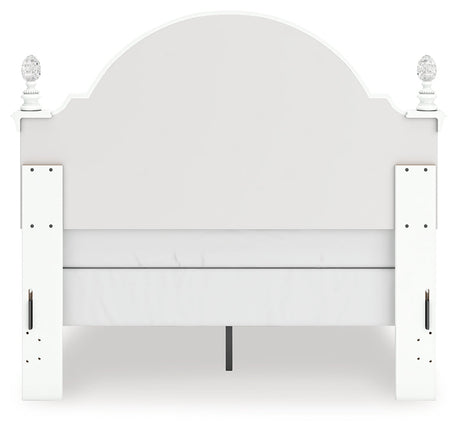 Kozlani White Full Upholstered Panel Bed by Ashley at Eve Furniture