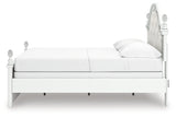Kozlani White Full Upholstered Panel Bed by Ashley at Eve Furniture