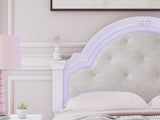 Kozlani White Full Upholstered Panel Bed by Ashley at Eve Furniture