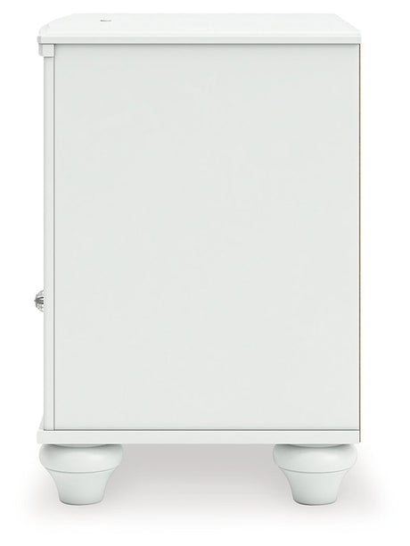 Kozlani White Nightstand by Ashley at Eve Furniture