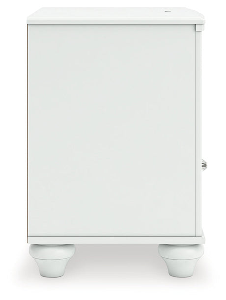 Kozlani White Nightstand by Ashley at Eve Furniture