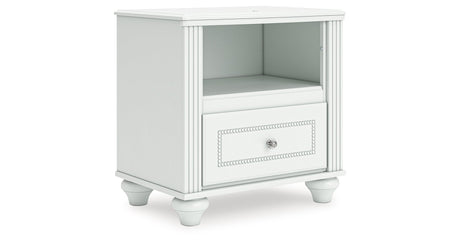 Kozlani White Nightstand by Ashley at Eve Furniture