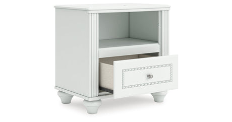Kozlani White Nightstand by Ashley at Eve Furniture