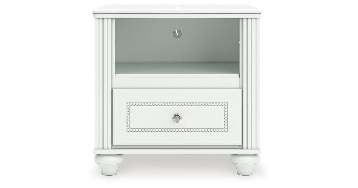 Kozlani White Nightstand by Ashley at Eve Furniture