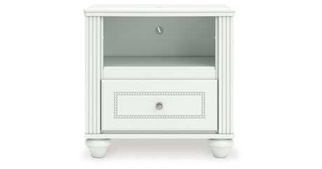 Kozlani White Nightstand by Ashley at Eve Furniture