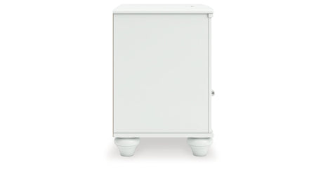 Kozlani White Nightstand by Ashley at Eve Furniture