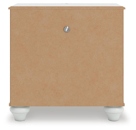 Kozlani White Nightstand by Ashley at Eve Furniture
