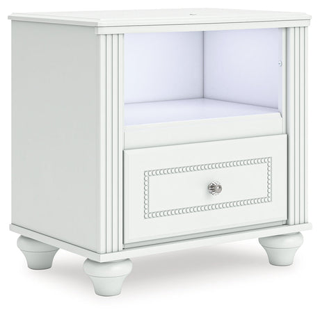 Kozlani White Nightstand by Ashley at Eve Furniture