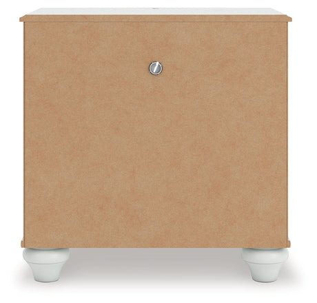 Kozlani White Nightstand by Ashley at Eve Furniture