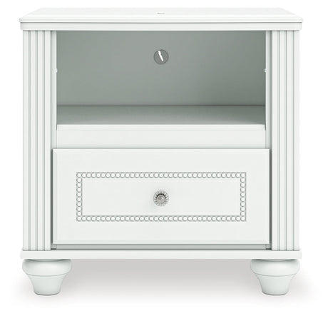 Kozlani White Nightstand by Ashley at Eve Furniture
