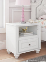 Kozlani White Nightstand by ASHLEY FURNITURE at Eve Furniture