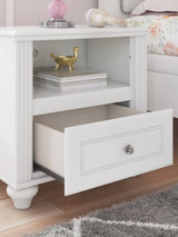 Kozlani White Nightstand by ASHLEY FURNITURE at Eve Furniture