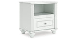 Kozlani White Nightstand by ASHLEY FURNITURE at Eve Furniture