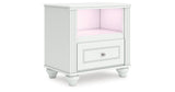 Kozlani White Nightstand by ASHLEY FURNITURE at Eve Furniture