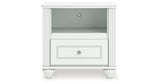 Kozlani White Nightstand by ASHLEY FURNITURE at Eve Furniture