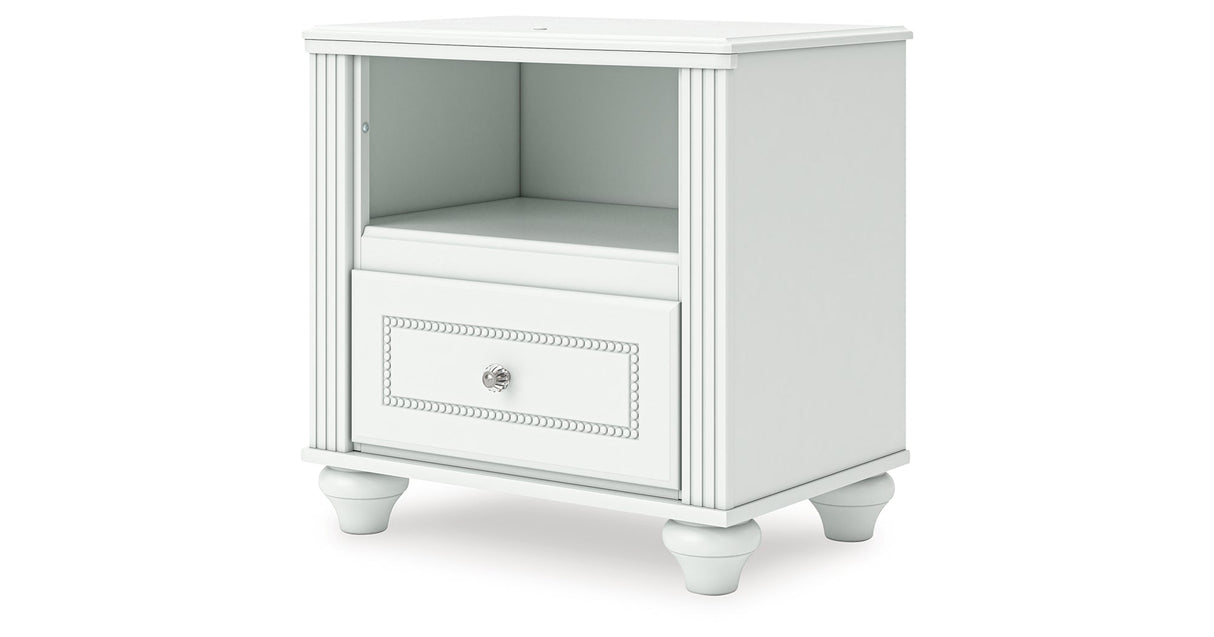 Kozlani White Nightstand by ASHLEY FURNITURE at Eve Furniture