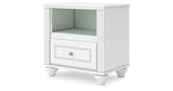 Kozlani White Nightstand by ASHLEY FURNITURE at Eve Furniture