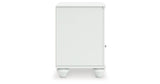 Kozlani White Nightstand by ASHLEY FURNITURE at Eve Furniture