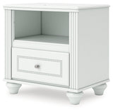 Kozlani White Nightstand by ASHLEY FURNITURE at Eve Furniture