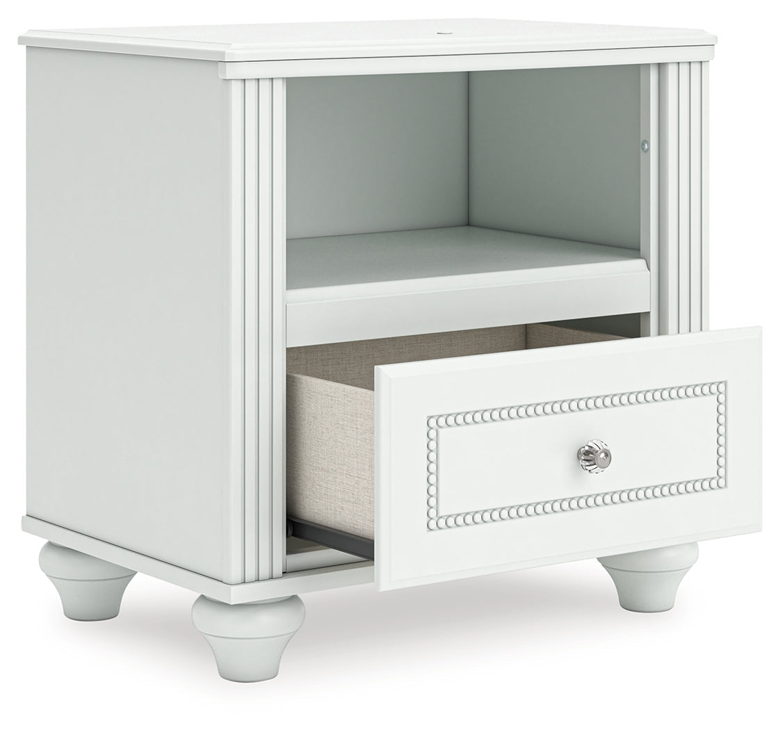 Kozlani White Nightstand by ASHLEY FURNITURE at Eve Furniture