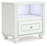 Kozlani White Nightstand by ASHLEY FURNITURE at Eve Furniture