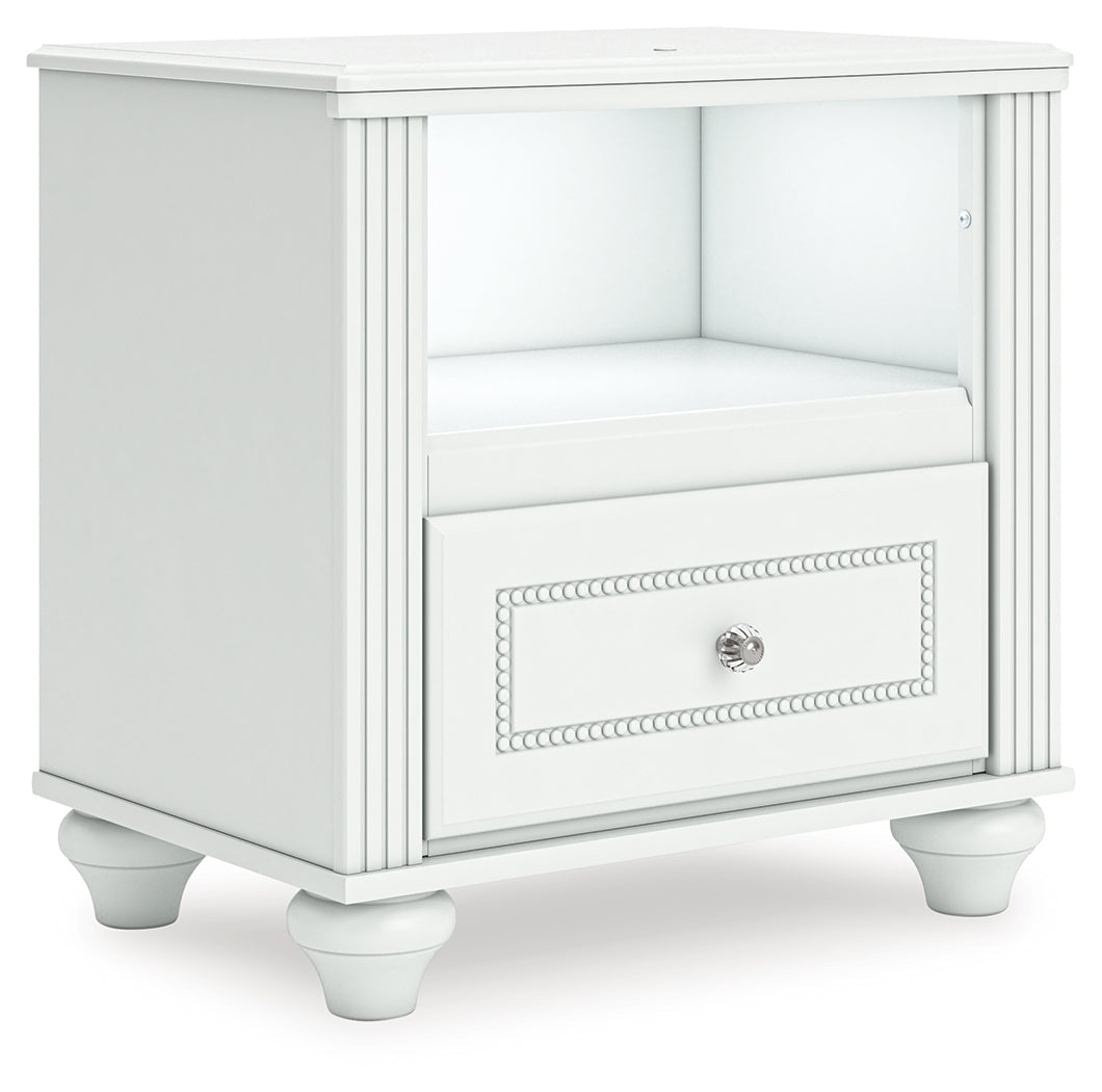 Kozlani White Nightstand by ASHLEY FURNITURE at Eve Furniture