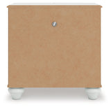 Kozlani White Nightstand by ASHLEY FURNITURE at Eve Furniture