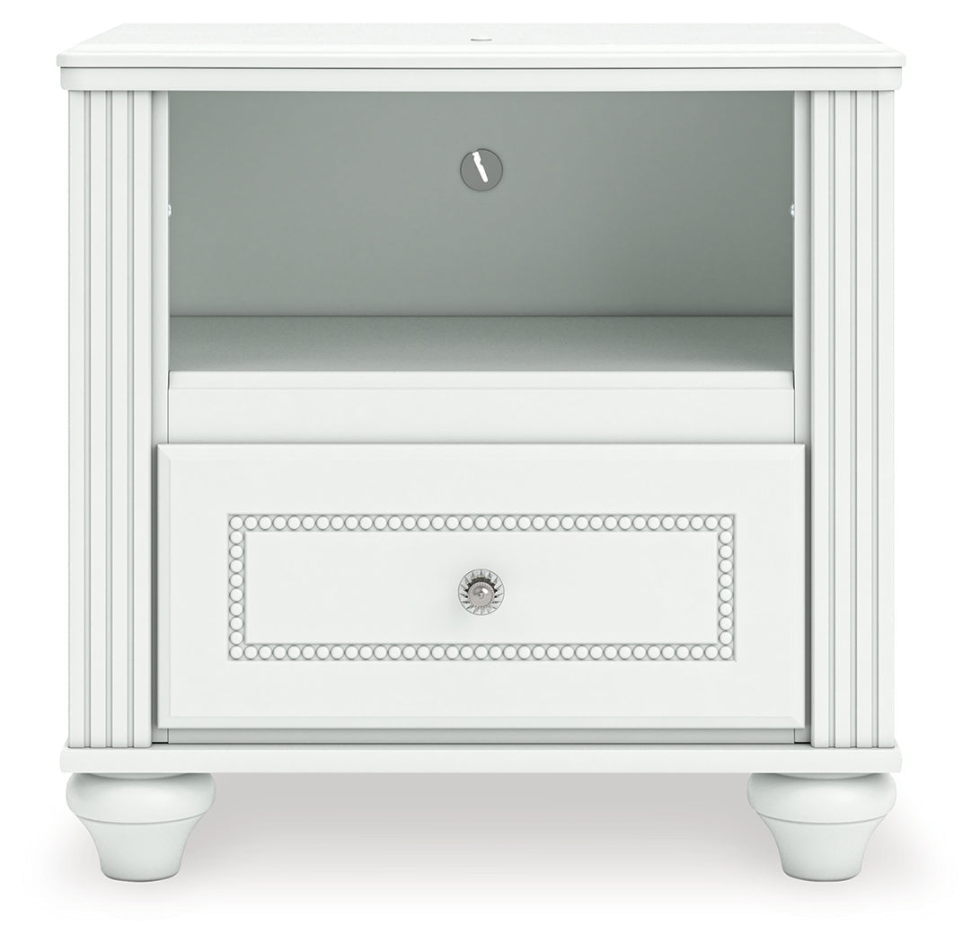 Kozlani White Nightstand by ASHLEY FURNITURE at Eve Furniture