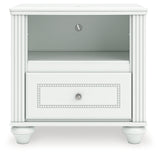 Kozlani White Nightstand by ASHLEY FURNITURE at Eve Furniture