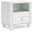 Kozlani White Nightstand by ASHLEY FURNITURE at Eve Furniture