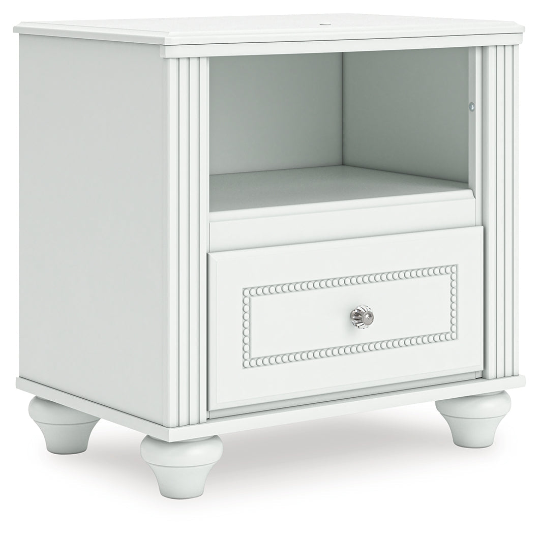 Kozlani White Nightstand by ASHLEY FURNITURE at Eve Furniture