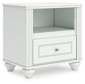 Kozlani White Nightstand by ASHLEY FURNITURE at Eve Furniture