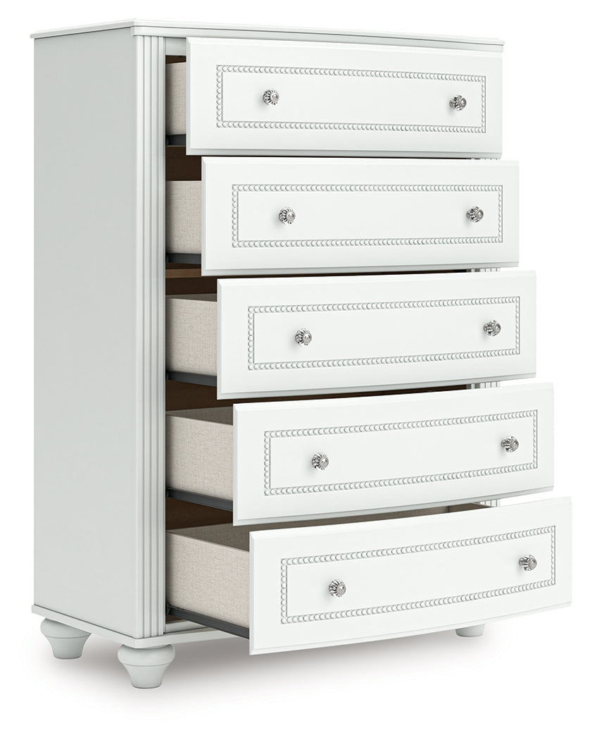 Kozlani White Twin Storage Bedroom Set by Ashley at Eve Furniture