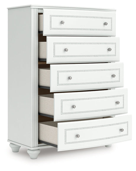 Kozlani White Twin Storage Bedroom Set by Ashley at Eve Furniture
