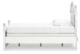 Kozlani White Twin Upholstered Panel Bed by Ashley at Eve Furniture