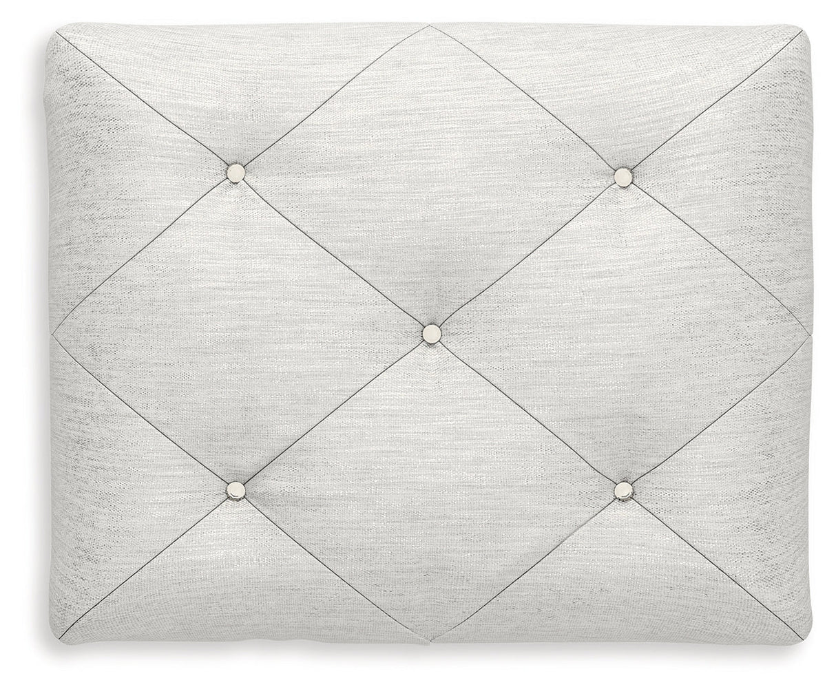 Kozlani White Vanity, Mirror and Stool by Ashley Furniture at Eve Furniture