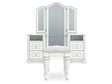 Kozlani White Vanity, Mirror and Stool by Ashley at Eve Furniture
