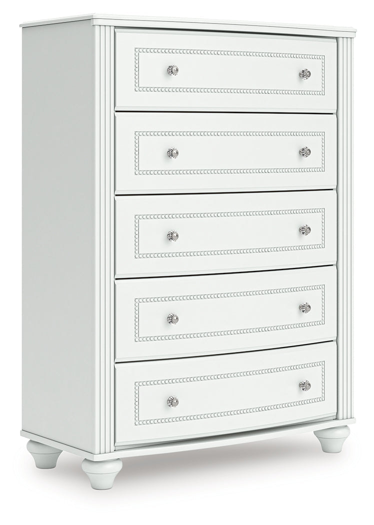 Kozlani White Youth Storage Bedroom Set with 4 Drawers by Ashley at Eve Furniture