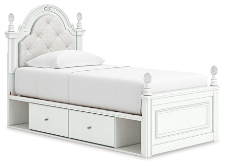 Kozlani White Youth Storage Bedroom Set with 4 Drawers by Ashley at Eve Furniture