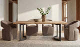 Barrow Rolling Dining Chair Soft Taupe