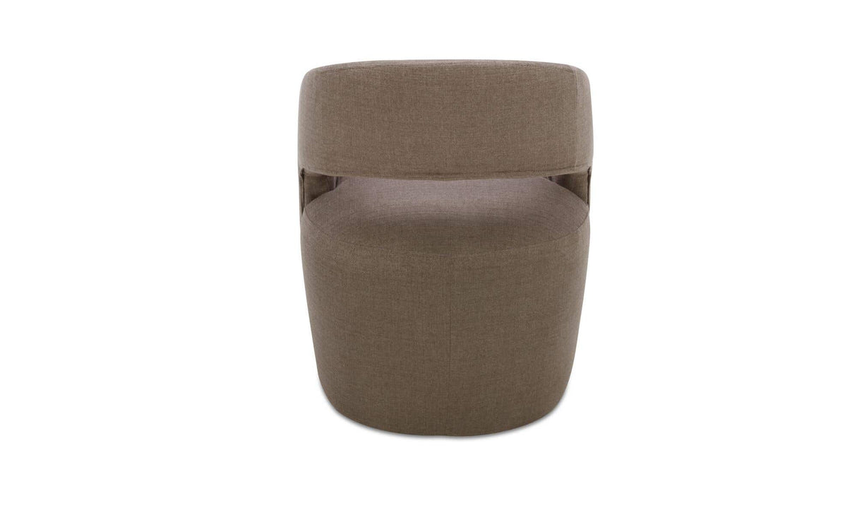 Barrow Rolling Dining Chair Soft Taupe