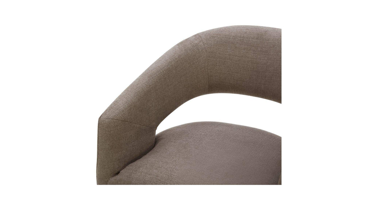Barrow Rolling Dining Chair Soft Taupe