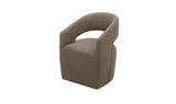 Barrow Rolling Dining Chair Soft Taupe