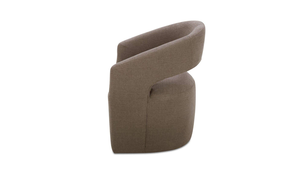 Barrow Rolling Dining Chair Soft Taupe