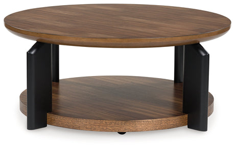 Kraeburn Brown/Black Coffee Table