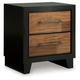 Kraeburn Brown/Black Nightstand