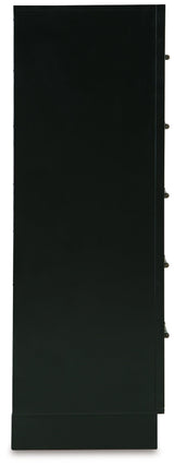 Kraeburn Brown/Black Chest of Drawers by Ashley at Eve Furniture