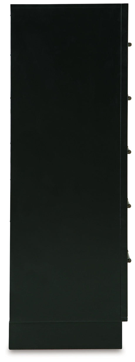 Kraeburn Brown/Black Chest of Drawers by Ashley at Eve Furniture